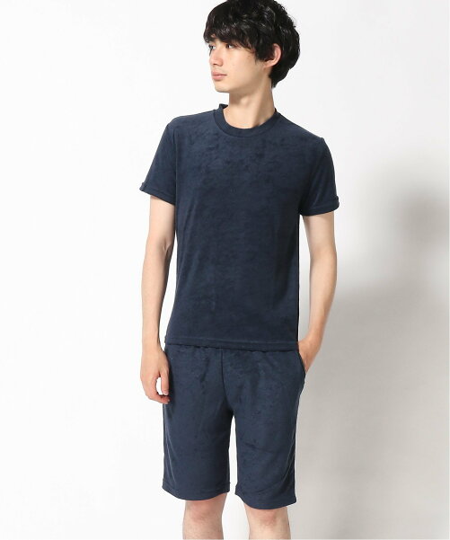 lazar/(M)セットアップ パイル 半袖Tシャツ&ショートパンツ